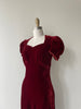 Bisou Silk Velvet Dress | 1930s