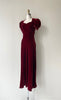 Bisou Silk Velvet Dress | 1930s