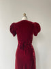 Bisou Silk Velvet Dress | 1930s