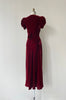 Bisou Silk Velvet Dress | 1930s