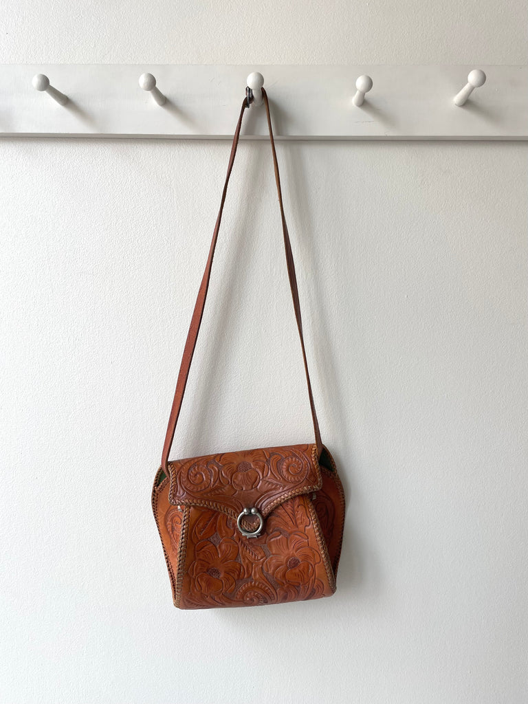 Tooled Leather Bag | 1940s