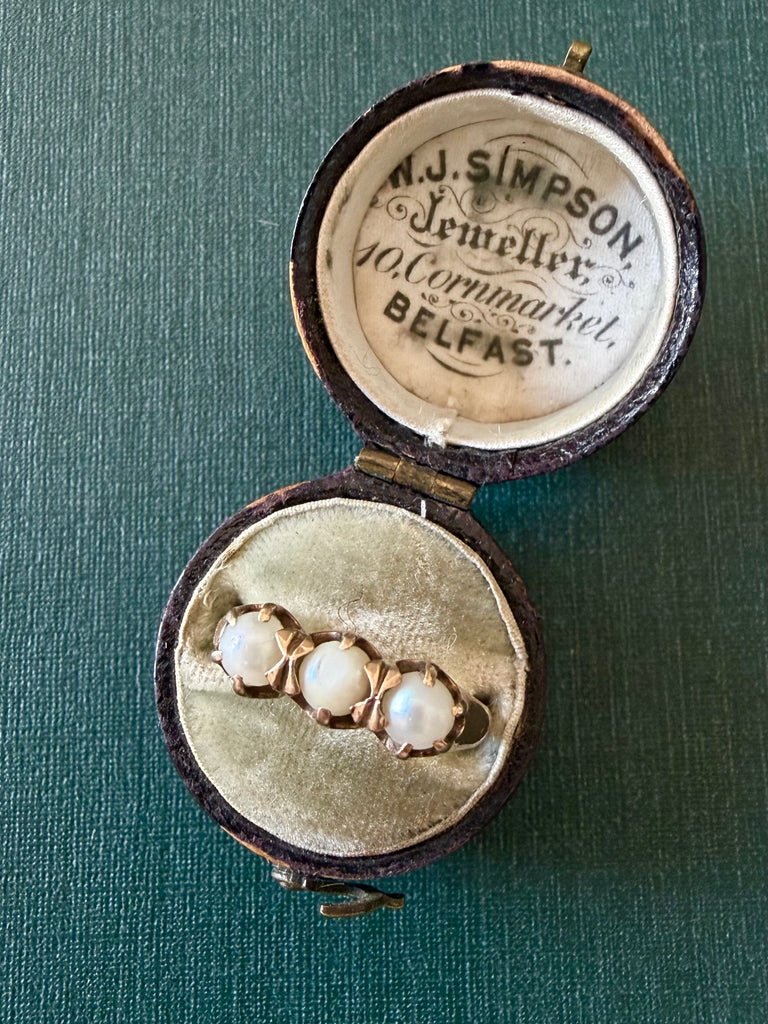 Antique Victorian 14K Pearl Ring