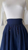 Navy Circle Skirt | 1950s