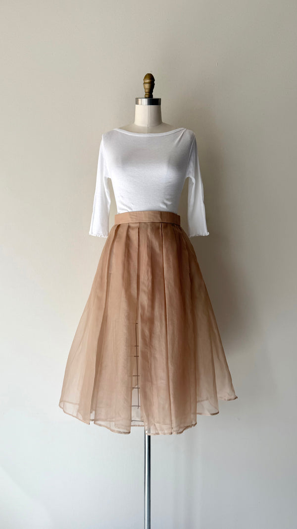 Toasted Sheer Skirt | 1950s
