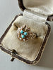 Victorian 14K Turquoise & Seed Pearl Ring