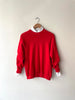 Red Raglan Sweatshirt | 1980s
