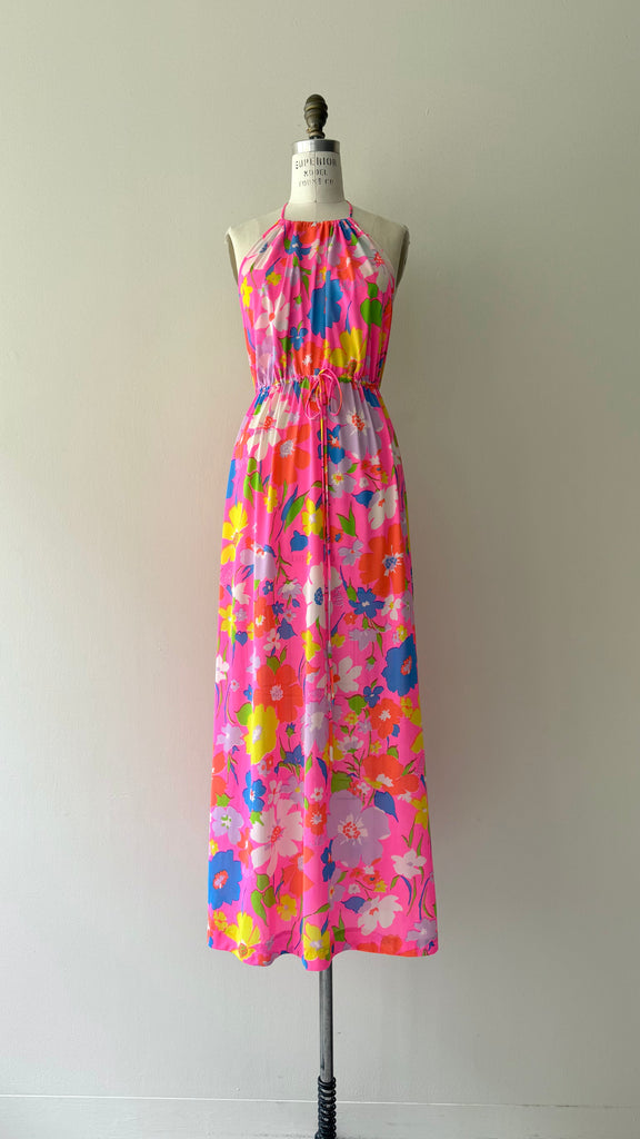 Lilly Pulitzer Halter Maxi Dress | 1970s