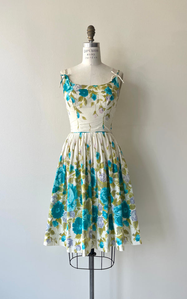 Aquarelle Cotton Dress | 1950s