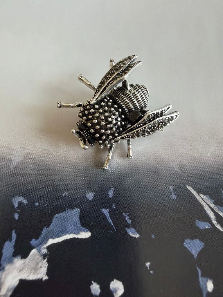 Tawny Mining Bee Brooch