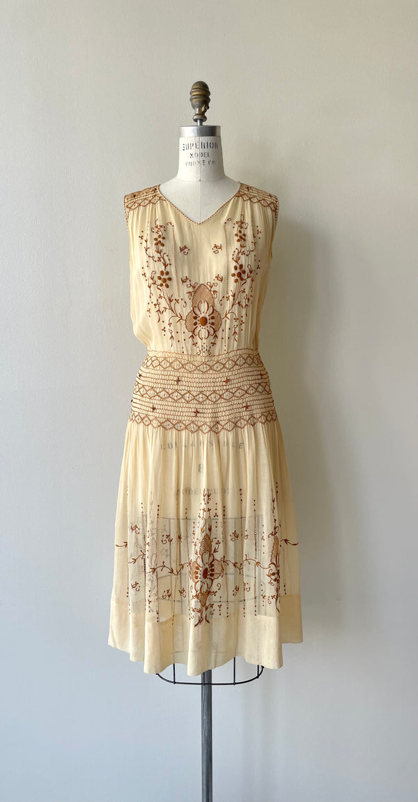 Iona Embroidered Dress | 1920s