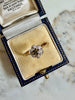 10K Diamond & Sapphire ring