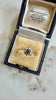 10K Diamond & Sapphire ring
