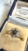 10K Diamond & Sapphire ring