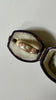 10K Coral & Seed Pearl Ring