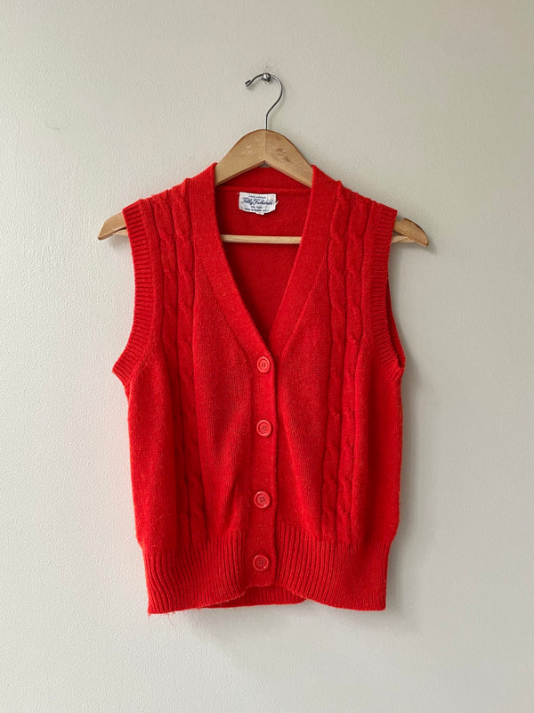 Little Red Sweater Vest | 1970s