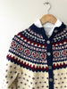 Handknit Fair Isle Cardigan | 1950s