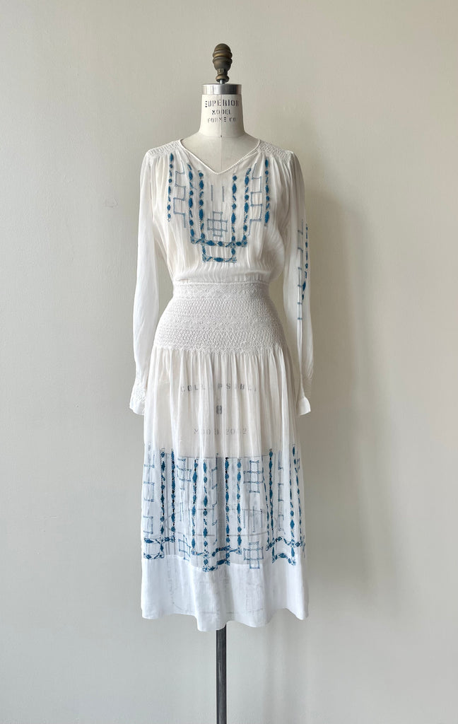 Halara Embroidered Dress | 1920s Halara Embroidered Dress | 1920s