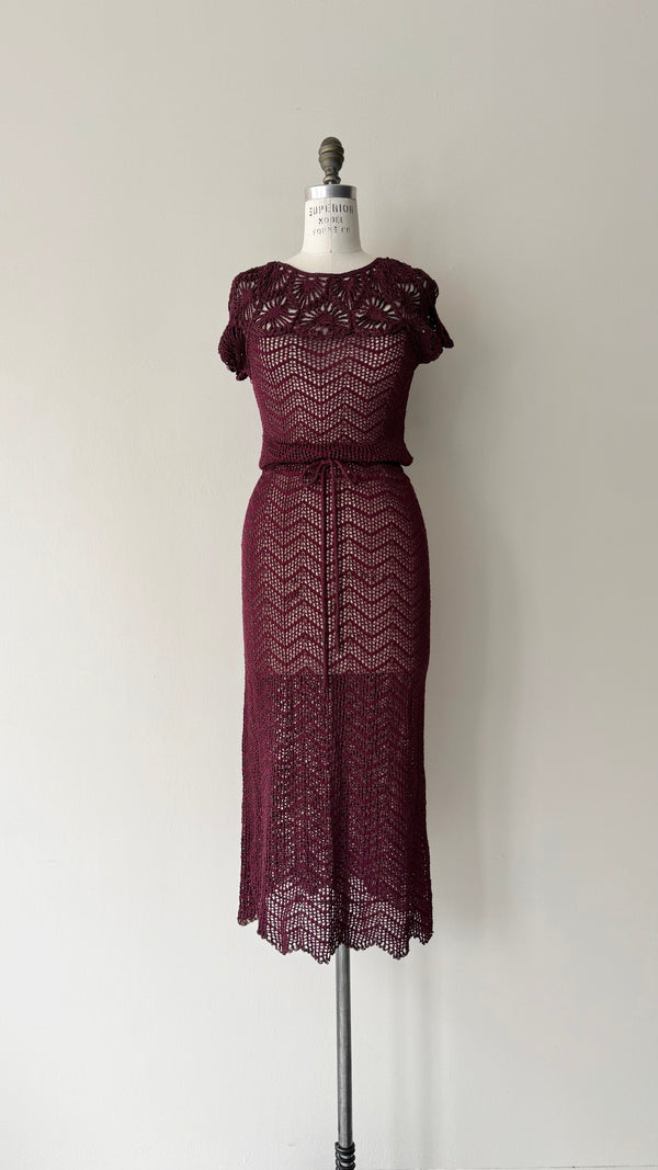 Nepenthe Crochet Dress | 1970s