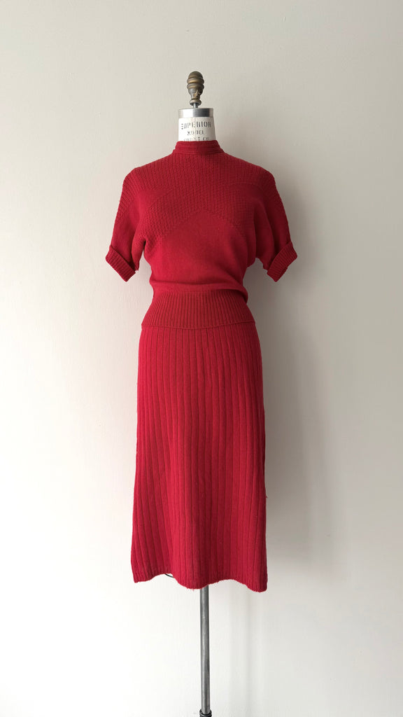 Jane Wool Knit Set | 1950s