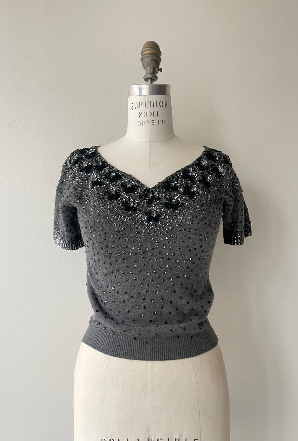 Cashmere Sequin Sweater | 1950s