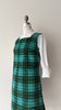 Corduroy Plaid Jumper Dress | 1960s
