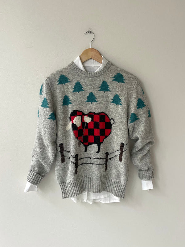 Checkerboard Sheep Sweater