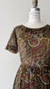 Autumn Paisley Dress | 1950s