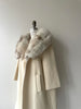 Lilli Ann Fox Fur & Wool Coat | 1950s