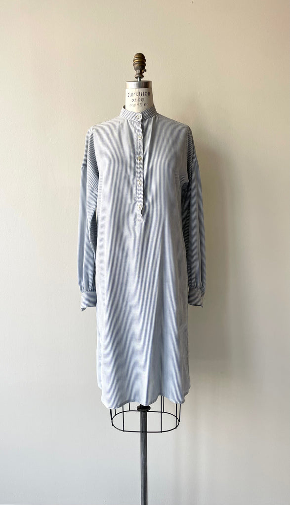 Chambray Stripe Tunic Dress | 1980s