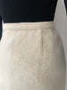 Winter White Wool Skirt | 1950s