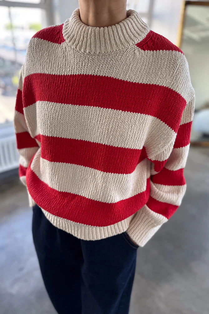 Striped Zoe Cotton Sweater | Le Bon Shoppe
