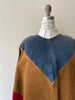 Colorblock Suede Cape | 1970s