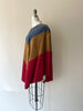 Colorblock Suede Cape | 1970s