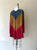 Colorblock Suede Cape | 1970s