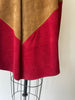 Colorblock Suede Cape | 1970s