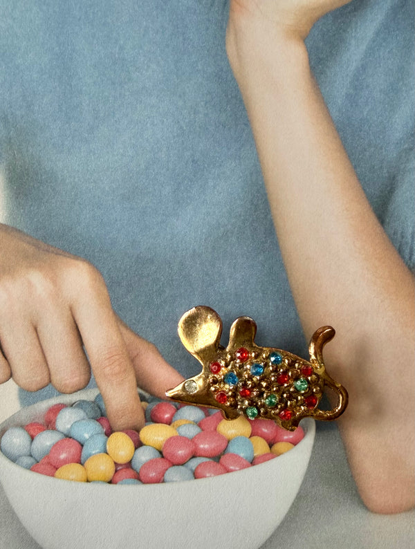 Birthday Mouse Brooch