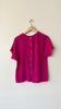 Fuchia Silk Tee | 1980s