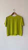 Chartreuse Silk Tee | 1980s