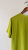 Chartreuse Silk Tee | 1980s