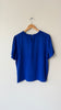 Cobalt Silk Tee | 1980s