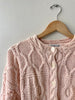 Handknit Cable Knit Cardigan | 1980s