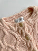Handknit Cable Knit Cardigan | 1980s
