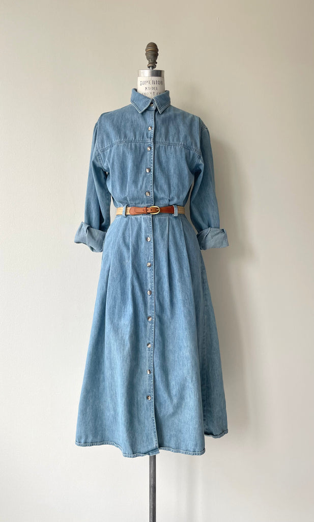 Ll Bean Womens Blue Jean Shirt Dress LL Bean Women's Blue Denim