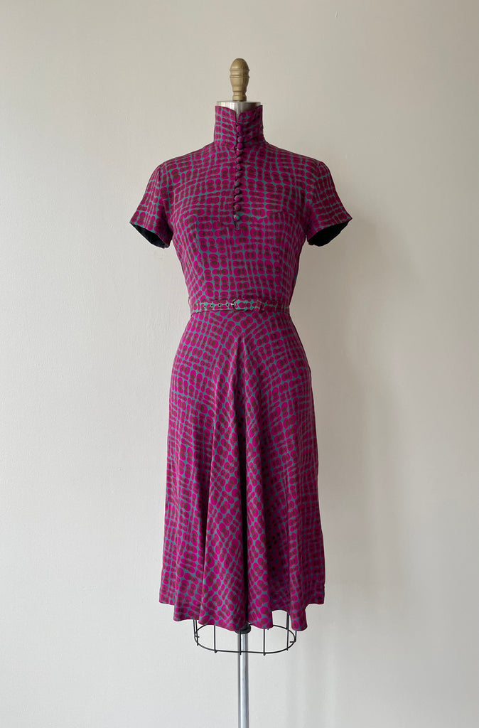 Lost World Silk Dress | 1950s