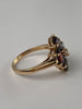 Vintage 10K Garnet & Seed Pearl Ring