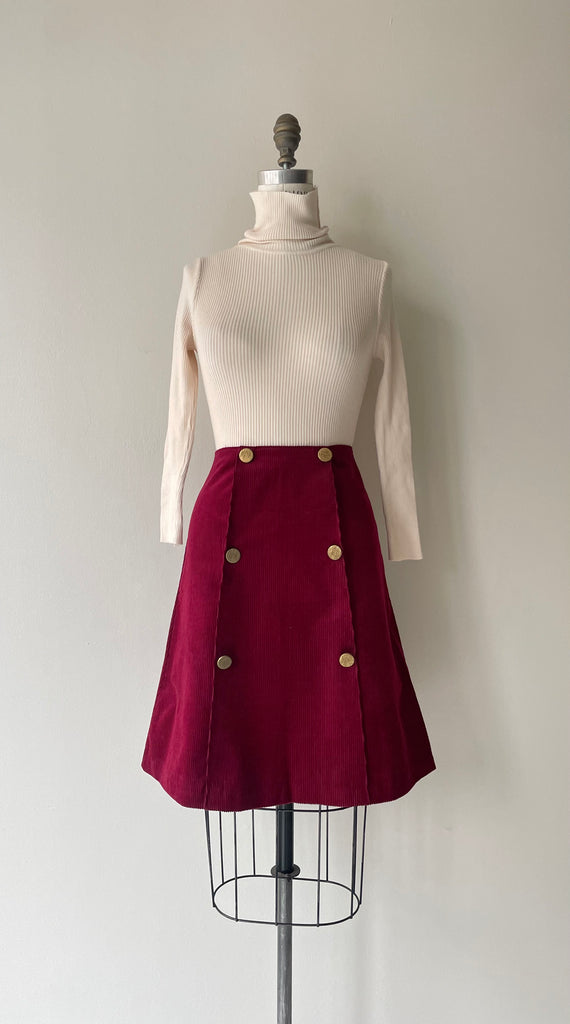 Mod Corduroy Skirt | 1960s