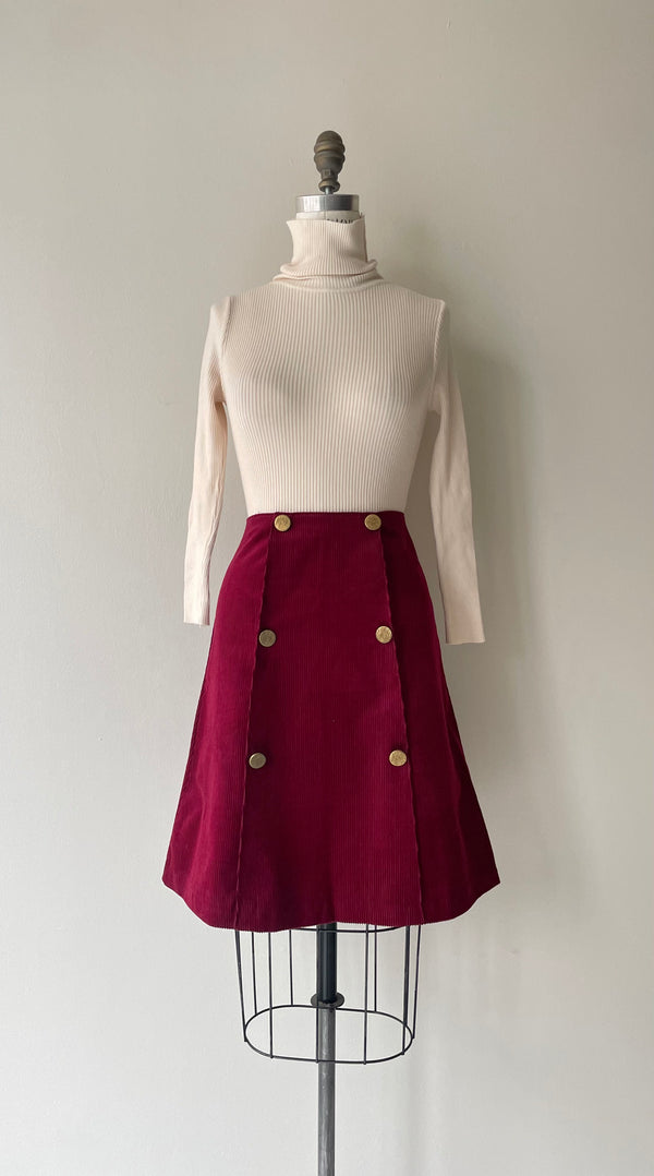 Mod Corduroy Skirt | 1960s