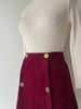 Mod Corduroy Skirt | 1960s