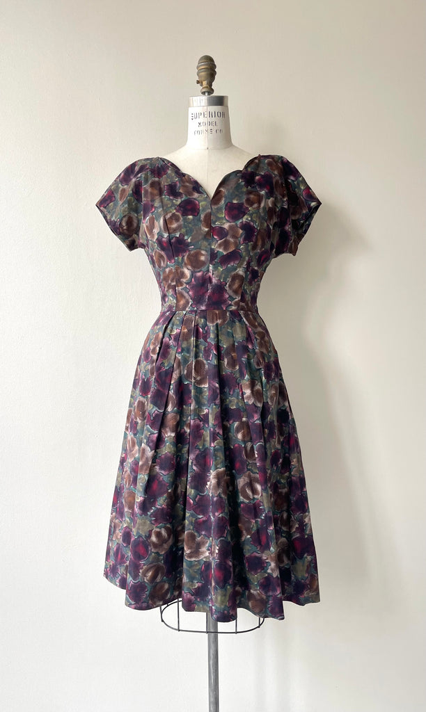 Moody Watercolor Dress | 1950s DEAR GOLDEN Moody Watercolor Dress | 1950s DEAR GOLDEN