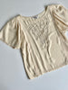 Cutout Silk Blouse